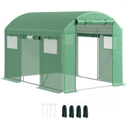 9.8 x 6.6ft Walk-In Polytunnel Greenhouse for All-Season Gardening by Outsunny