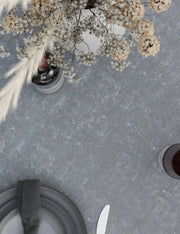Grey ceramic table top and rope chair detail on the Aspen 6 seater garden dining set