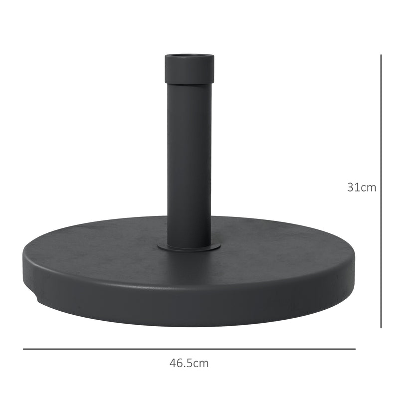 15kg Rattan Effect Parasol Base Heavy Duty Umbrella Stand For Garden Or Patio Use