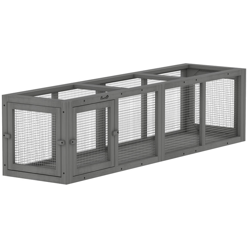 Outdoor Cat Tunnel for Safe Garden Play and Relaxation with Sturdy Mesh Grey