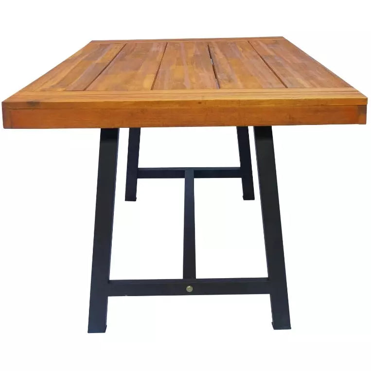 Outdoor Table and Bench Set, Acacia Wood