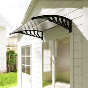 Clear Front Door Canopy Shelter Awning for Porch and Window Provides Rain & UV Shelter 103x97cm