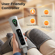 Leg Massager for Fast Muscle Relief and Swelling Reduction at Home Grey Homcom
