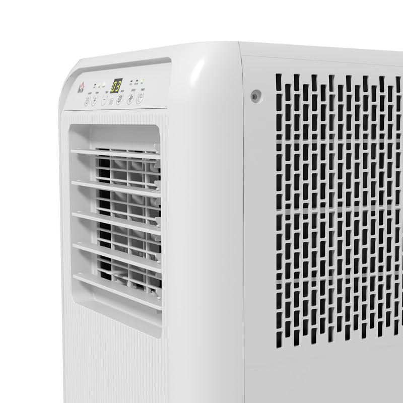 7000 BTU Portable Air Conditioner with Dehumidifier and Timer for Rooms up to 26m² White