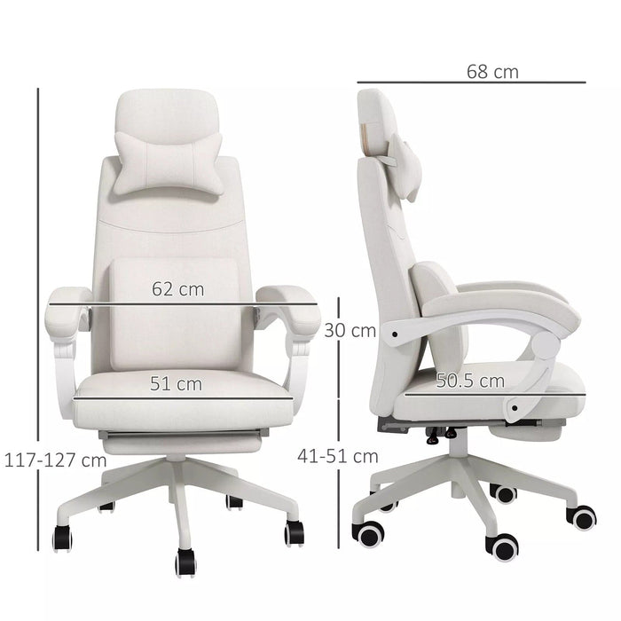 Image of an Adjustable Office Chair With Lumbar Support.