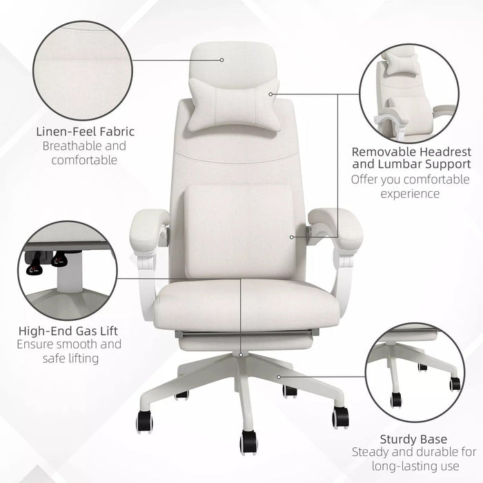 Image of an Adjustable Office Chair With Lumbar Support.