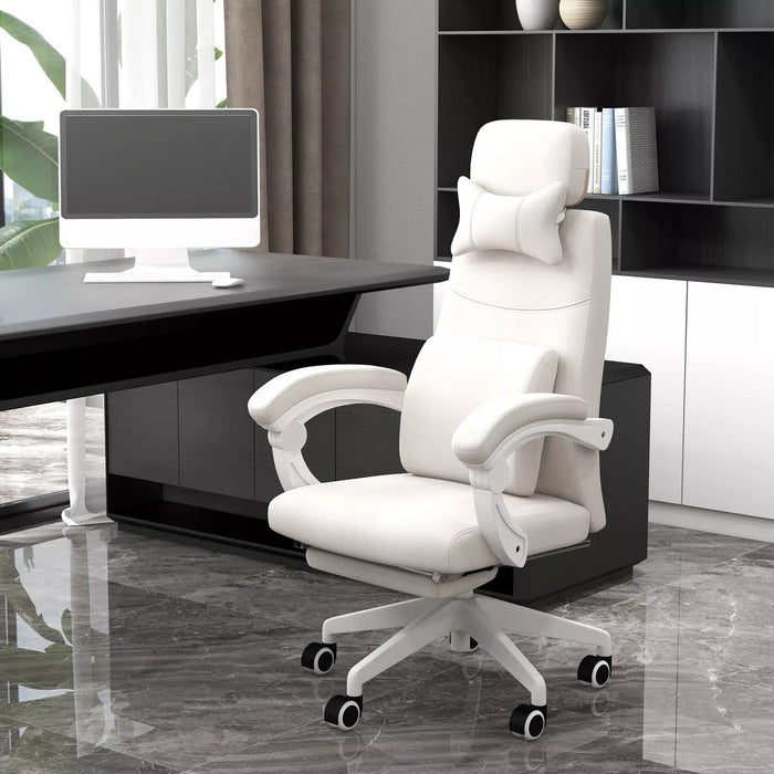 Image of an Adjustable Office Chair With Lumbar Support.