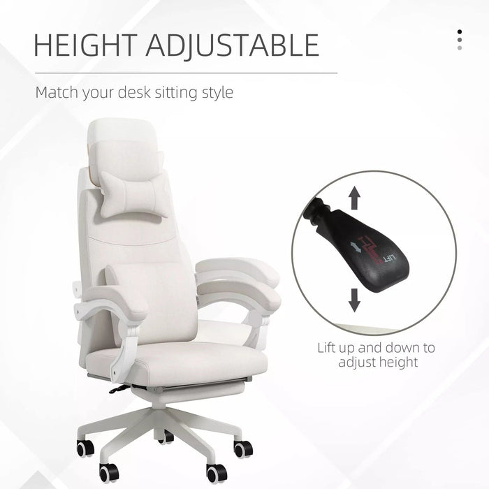 Image of an Adjustable Office Chair With Lumbar Support.