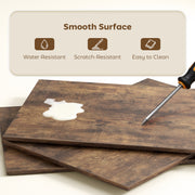 Bookcase With Fold Out Desk For Small Spaces, Hidden Storage, 105W x 60D x 127H cm