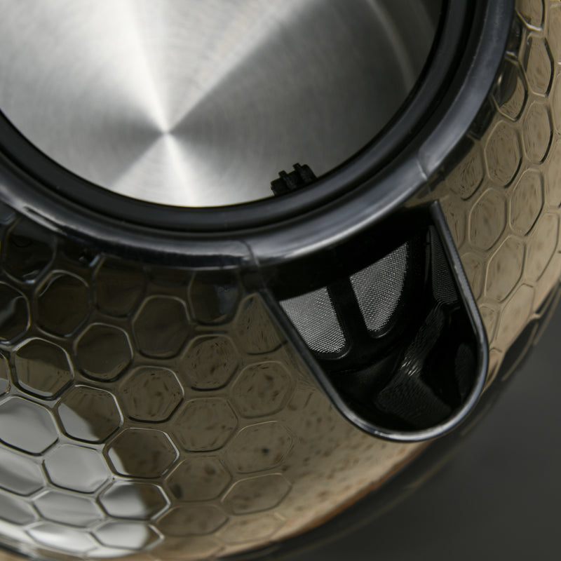 Fast Boil Kettle and 4 Slice Toaster Set with Adjustable Browning Control Black