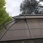 Image of an Aluminium 3m x 4m Polycarbonate Gazebo with Curtains by Outsunny 