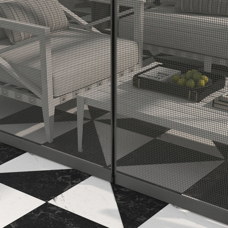 Image of an Aluminium 3m x 4m Polycarbonate Gazebo with Curtains by Outsunny 