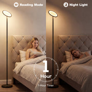 Smart Floor Lamp with Customisable Colour and Adjustable Head for Living Room Lighting Black Homcom