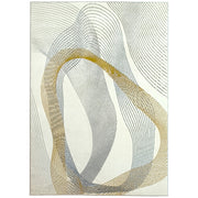 Machine Washable Area Rug for Living Room Bedroom or Office 230 x 160 cm, Cream White