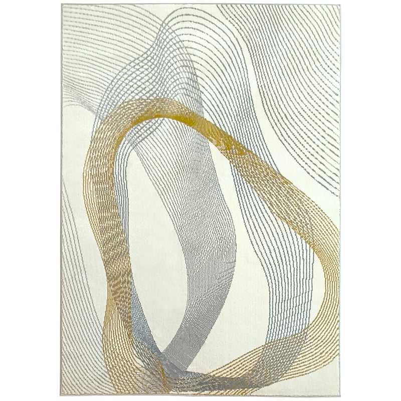 Machine Washable Area Rug for Living Room Bedroom or Office 230 x 160 cm, Cream White