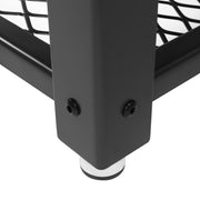 Rustic Wooden Rectangular Coffee Table with Black Steel Frame and Storage Shelf for Living Room by Vasagle, 106 x 60 x 45 cm