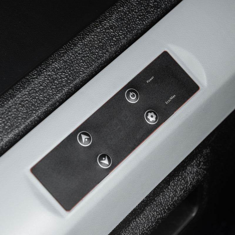 40L Portable Car Fridge Freezer With Adjustable Temperature For Travel Grey and Black AOSOM