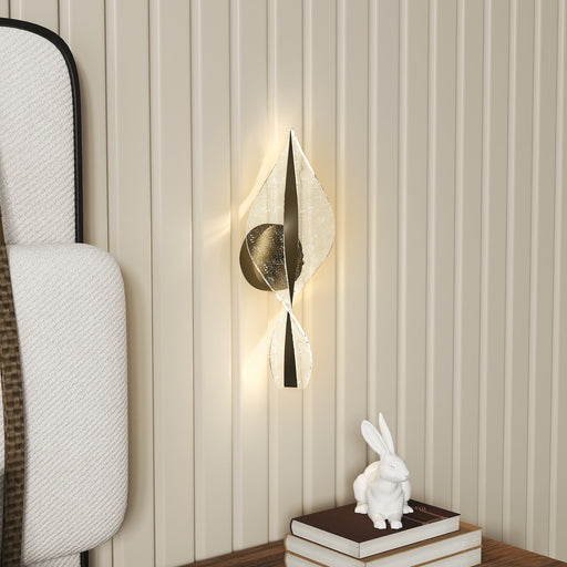 Black Spiral LED Wall Lights 2 Pack with Adjustable Colour Temperature for Indoor Use