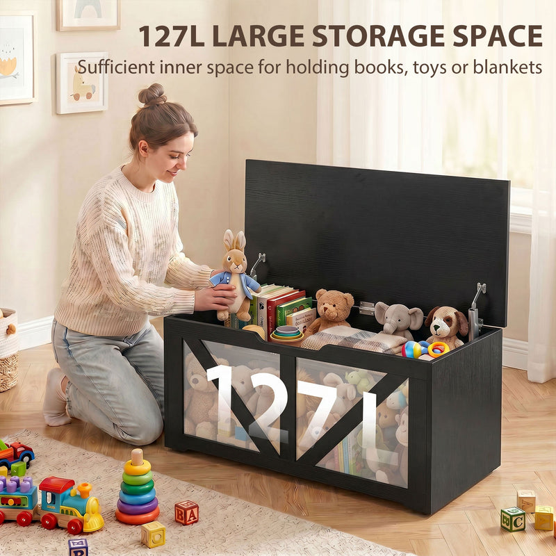 Storage bench 127L - Black