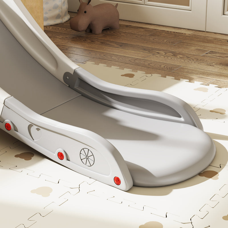 Kids Slide with Extra Long Design for Bed or Sofa Easy to Assemble and Store, Grey