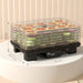 Six-Tray Food Dehydrator Adjustable Temperature 40-70 Degrees Fahrenheit Black by HOMCOM