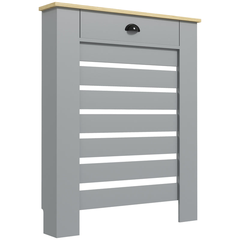 Grey Radiator Cover with Drawer Stylish, 95.5H x 78Wcm by HOMCOM