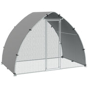 Large Outdoor Chicken Coop with Weatherproof Cover for 4 to 6 Hens and Ducks PawHut