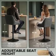 Adjustable bar stools - Dark Grey