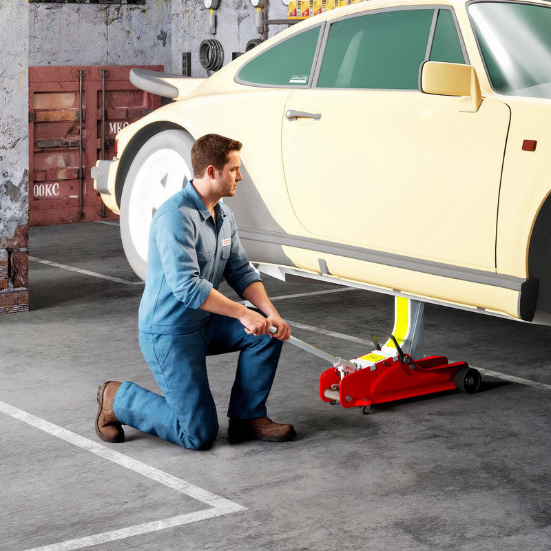 Hydraulic Trolley Jack for Easy Home Car and SUV Maintenance 2.5 Ton Red