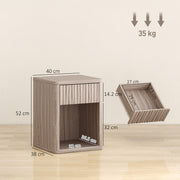 Bedside Tables Set of 2 with Drawer and Shelf for Organised Bedroom Storage Grey AOSOM