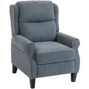 Recliner Armchair with Extended Leg Rest for Relaxing Comfort at Home, Grey