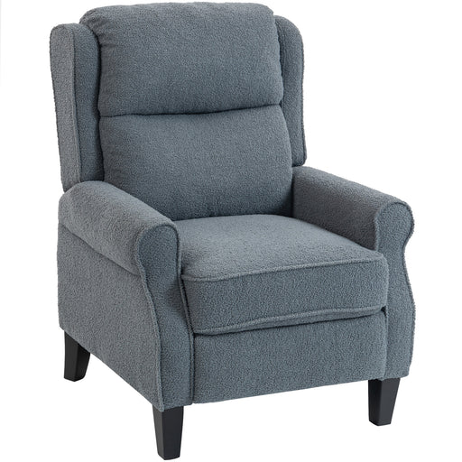 Recliner Armchair with Extended Leg Rest for Relaxing Comfort at Home, Grey