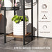 Black Four Tier Steel Plant Stand for Indoor and Outdoor Use by Outsunny