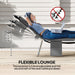 Dark Grey Reclining Sun Lounger with Face Hole for Outdoor Comfort by Outsunny