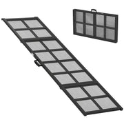 Extra Long Dog Ramp for Car with Non Slip Surface Ideal for Large Pets Black AOSOM