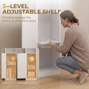 Corner Bookcase White Wood Effect - image 6