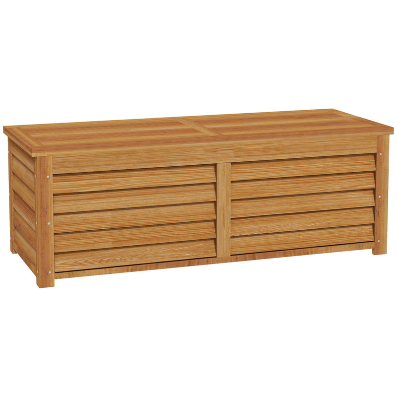 Wooden Deck Box Outdoor Garden Storage by Outsunny