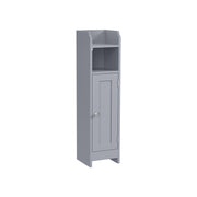 Slim Freestanding Bathroom Cabinet with Storage Shelves and Door for Small Spaces by Vasagle