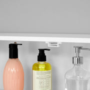 Wall Mounted Bathroom Cabinet with Adjustable Shelves in Cloud White by Vasagle
