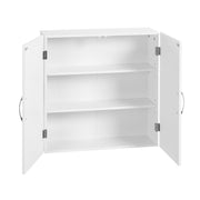 Wall Mounted Bathroom Cabinet with Adjustable Shelves in Cloud White by Vasagle