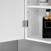 Wall Mounted Bathroom Cabinet with Adjustable Shelves in Cloud White by Vasagle