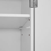 Wall Mounted Bathroom Cabinet with Adjustable Shelves in Cloud White by Vasagle