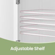 Freestanding Bathroom Storage Cabinet with Drawers Doors and Adjustable Shelf by Vasagle