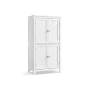 Freestanding Storage Cabinet with 4 Doors and Adjustable Shelves for Home Organisation by Vasagle
