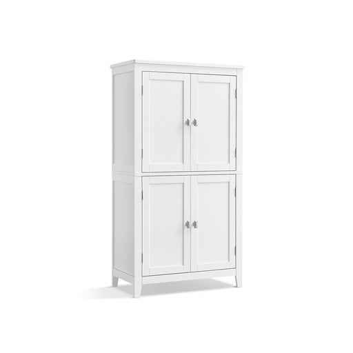 Freestanding Storage Cabinet with 4 Doors and Adjustable Shelves for Home Organisation by Vasagle