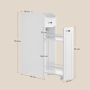Slim Bathroom Storage Cabinet with Shelves for Small Spaces and Toiletries by Vasagle