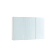 White Wall Cabinet with Mirror and Adjustable Shelf for Bathroom Storage by Vasagle