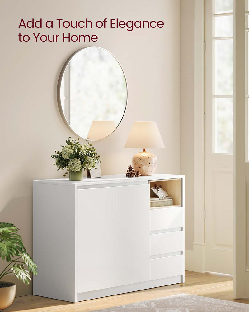 Modern Sideboard Cabinet with Adjustable Shelf and Storage Drawers for Dining Room by Vasagle