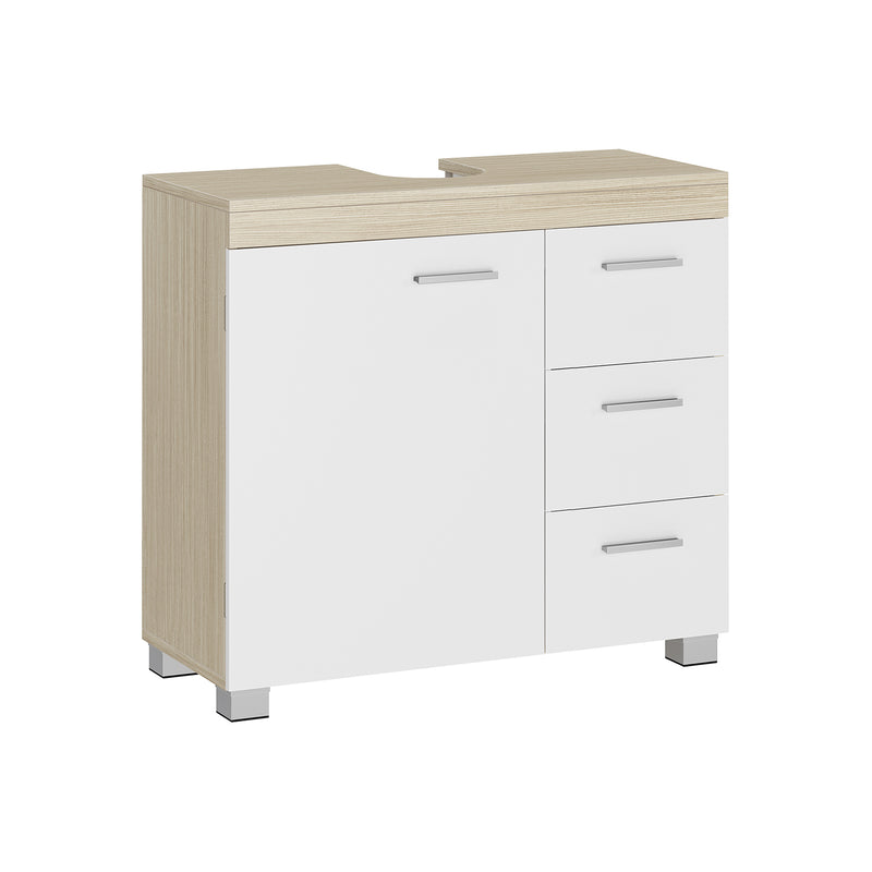 Under Sink Bathroom Storage Cabinet with 3 Drawers Space Saving Design by Vasagle