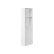 Tall White Bathroom Storage Cabinet with Shelves and Drawer for Small Spaces by Vasagle